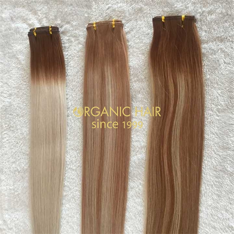 Pretty color full cuticle russian hybrid weft with wholesale price A157